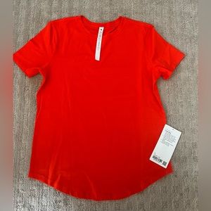 Lululemon Love Crewneck T shirt- solar orange- size 4